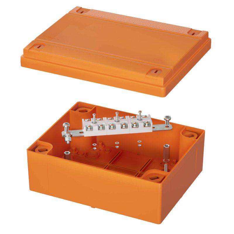 коробка ответвительная fs 240х190х90хмм 6р 450в 20а 10кв.мм нерж. контакт с гладкими стенками и клеммн. ip56 пластик. dkc fsk40610 от BTSprom.by