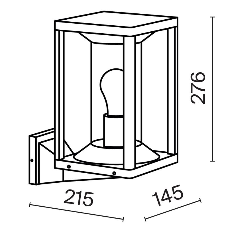  Светильник Cell 1х15Вт E27 IP65 бра настен. Maytoni O452WL-01GF фото в каталоге от BTSprom.by