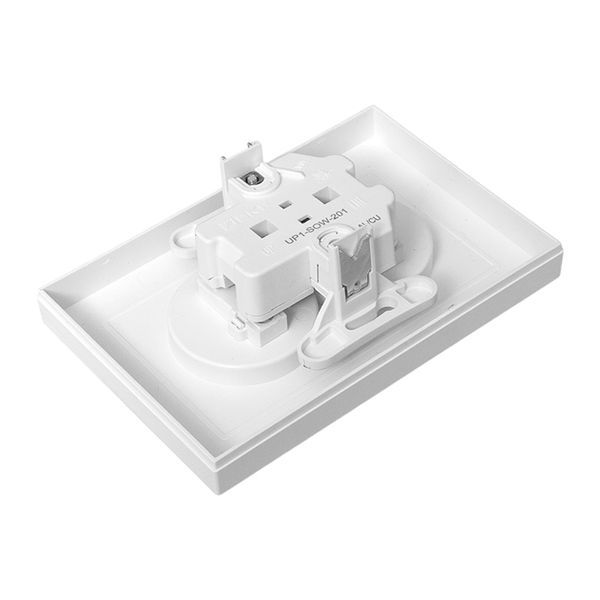  Розетка 2-м СП Эпика 16А без заземл. защ. шторки с рамкой механизм бел. EKF UP1-SOW-201 фото в каталоге от BTSprom.by