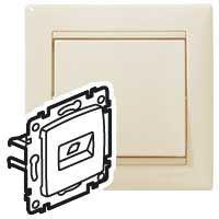 розетка компьютерная 2-м сп valena rj45 кат.6 utp на захватах механизм сл. кость iek 774147 от BTSprom.by