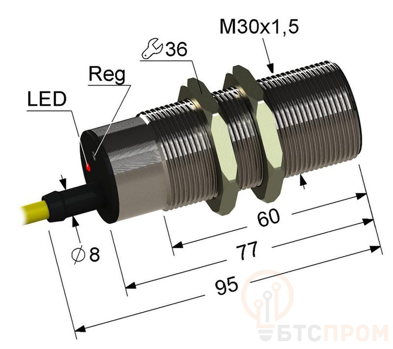 Выключатель бесконтактный PS2RT-30M95-10B74-Z (ВБ2ЧТ.30М.95.10.7.4.Z) МЕГА-К A8010-T61099620 фото в каталоге от BTSprom.by  Выключатель бесконтактный PS2RT-30M95-10B74-Z (ВБ2ЧТ.30М.95.10.7.4.Z) МЕГА-К A8010-T61099620 фото в каталоге от BTSprom.by
