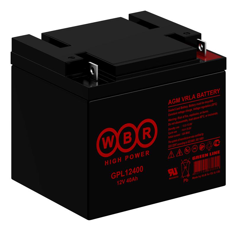  Аккумулятор 12В 40А.ч WBR GPL12400 WBR фото в каталоге от BTSprom.by