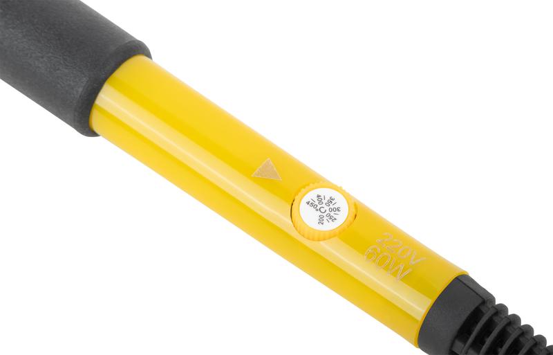  Паяльник 220В с регулировкой температуры керамический нагревательный элемент 60Вт FIT 60497 фото в каталоге от BTSprom.by