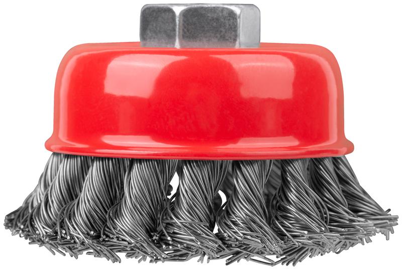  Корщетка-чашка гайка М14 стальная витая проволока 75мм FIT 39467 фото в каталоге от BTSprom.by