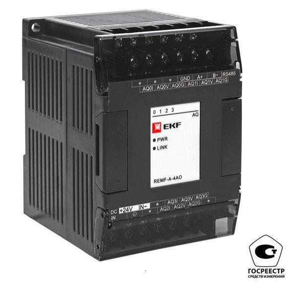 модуль аналогового вывода remf 4 pro-logic (с поверкой) ekf remf-a-4ao-v от BTSprom.by
