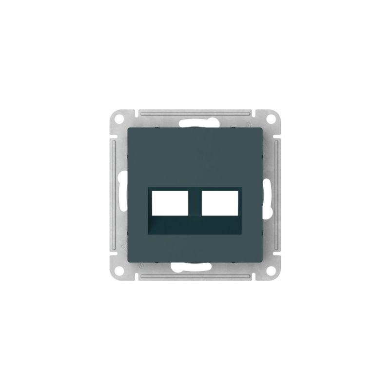  Накладка двойная AtlasDesign для информационных функций типа Keystone изумруд. SE ATN000890 фото в каталоге от BTSprom.by