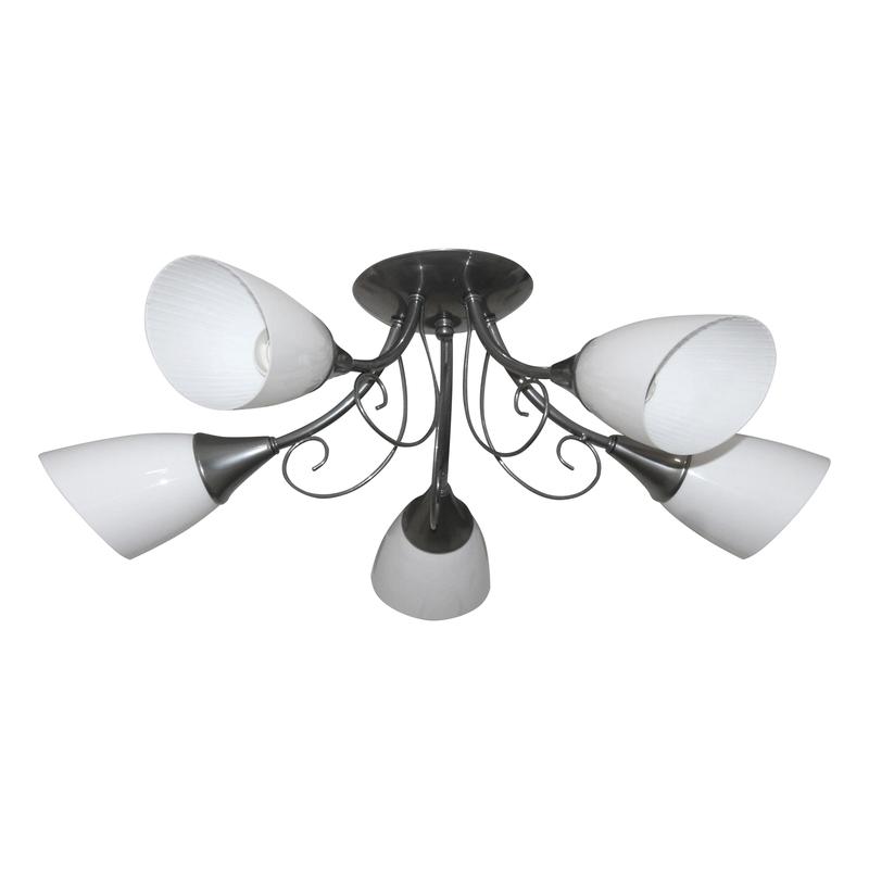 светильник "веста" 151 (плафон п0477) нпб 01-5х60-119 е27 иу хром элетех 1005404465 от BTSprom.by