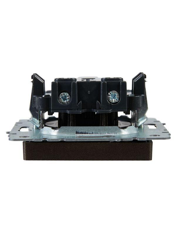  Розетка 1-м СП BRITE РС10-1-0-БрТБ 10А без заземл. без защ. шторок механизм бронза IEK BR-R10-10-K45 фото в каталоге от BTSprom.by