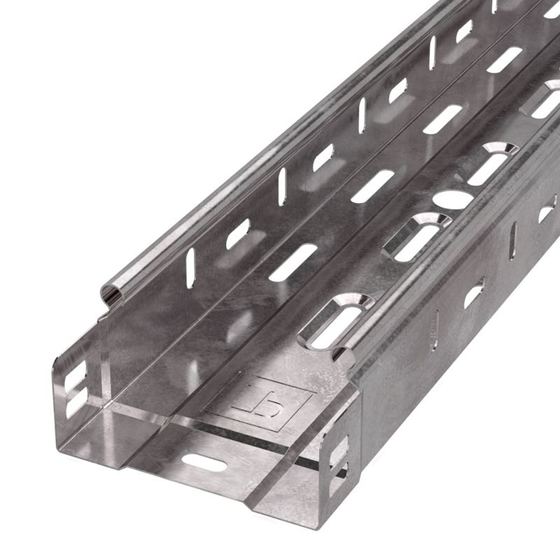 Лоток листовой перфорированный 100х50 L3000 сталь 0.7мм Стандарт Промрукав PR16.0002 от BTSprom.by