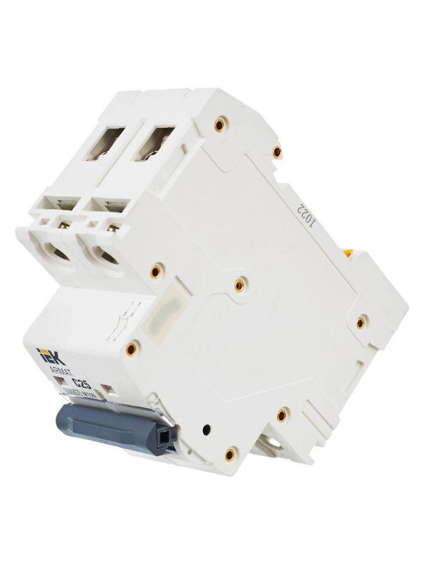  Выключатель автоматический модульный 2п C 25А M10N ARMAT IEK AR-M10N-2-C025 фото в каталоге от BTSprom.by