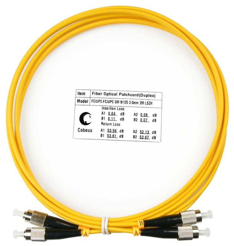 шнур оптический duplex fc-fc 9/125 sm lszh fop(d)-9-fc-fc-2m 2м cabeus 7491c от BTSprom.by