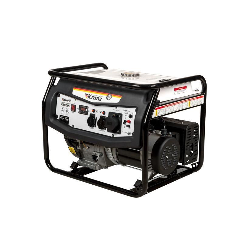 генератор бензиновый kr8000 8квт 230в 25л ручной старт kranz kr-16-1137 от BTSprom.by