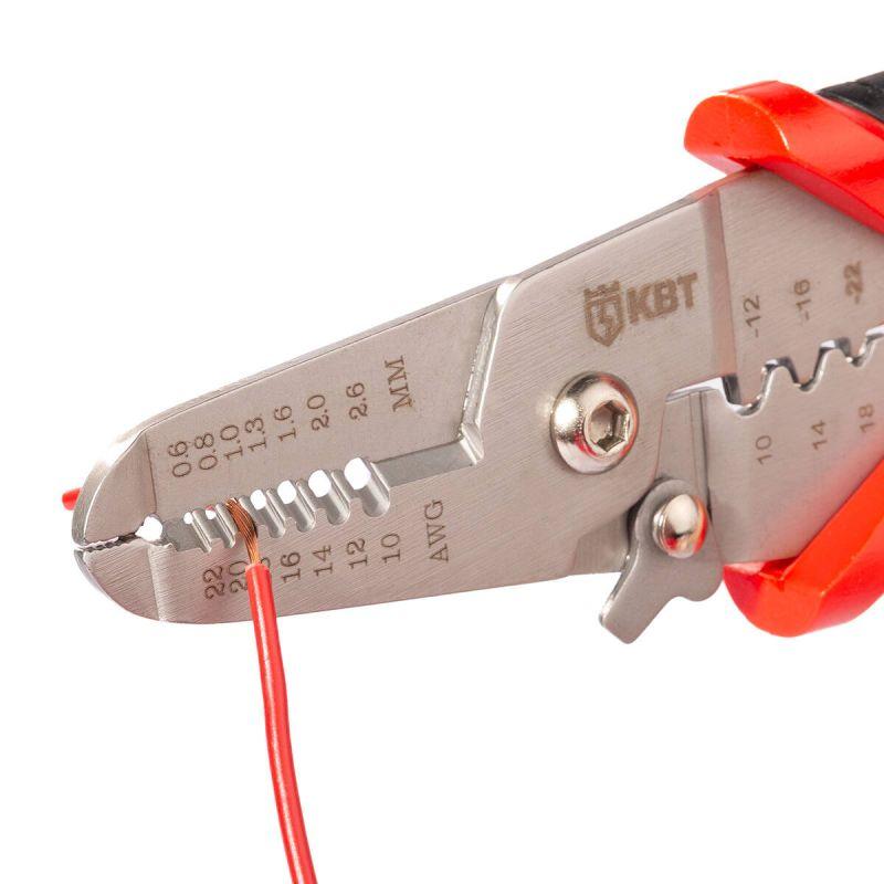  Инструмент для снятия изоляции WSS-01 ПРОФИ КВТ 102398 фото в каталоге от BTSprom.by