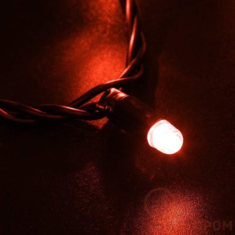  НИТЬ ПВХ flashing 10м (2 модуля x 5м), черный ПВХ, 100 LED Красный, 24В (нужен трансформатор 531-100/531-200) фото в каталоге от BTSprom.by