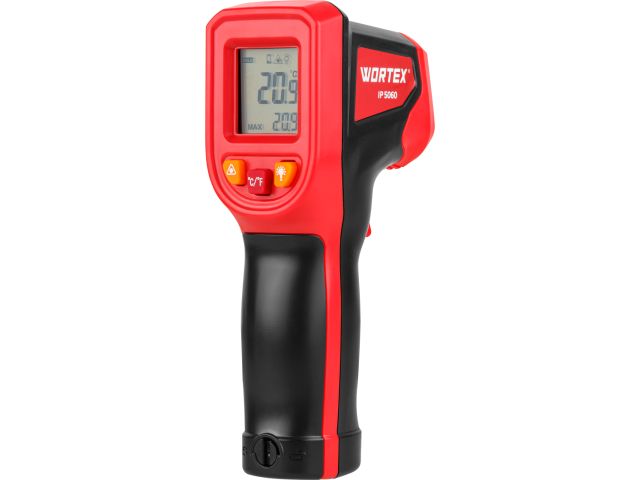 инфракрасный термометр (пирометр) wortex ip 5060 -50°c...+600°c,регулировка чувствительности 0,1-1,0 (встроенный лазер, батарейки в комплекте) 1323797 от BTSprom.by