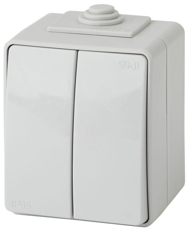 выключатель 2-кл. оп эра эксперт 10а ip65 11-1604-03 250в 10ax (10/100/1600) сер. эра б0035976 от BTSprom.by