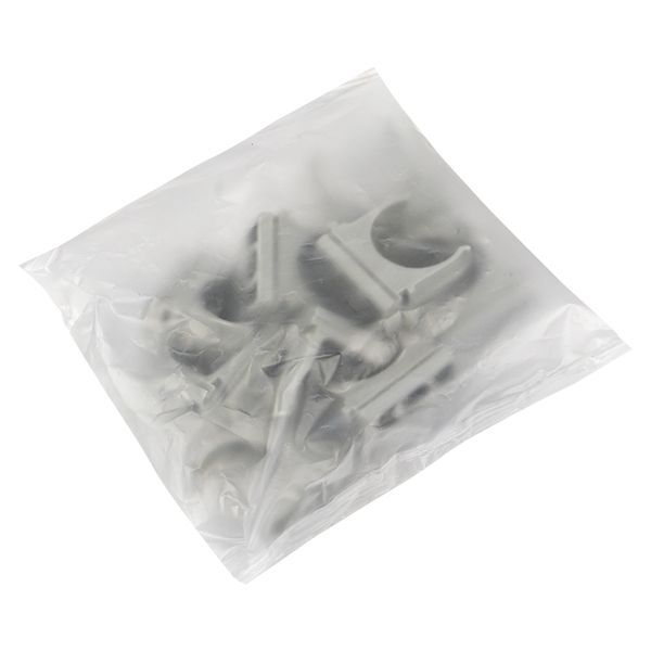  Держатель для труб (клипса) d20мм сер. (уп.10шт) Plast EKF derj-z-20n-r фото в каталоге от BTSprom.by