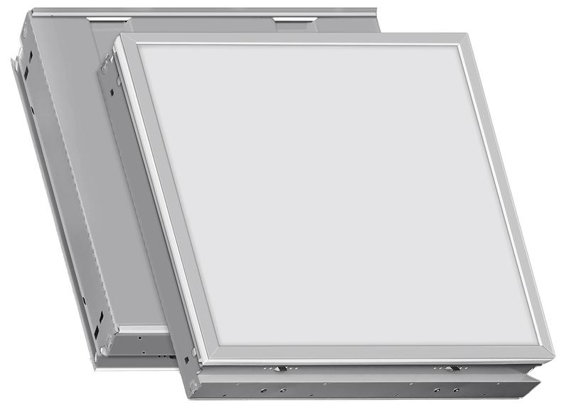 светильник светодиодный operlux-а 50 5000к ip20 607х588х80 cri80 prisma с бап на 3ч бел. luxdator con csvt цб-00008449 от BTSprom.by