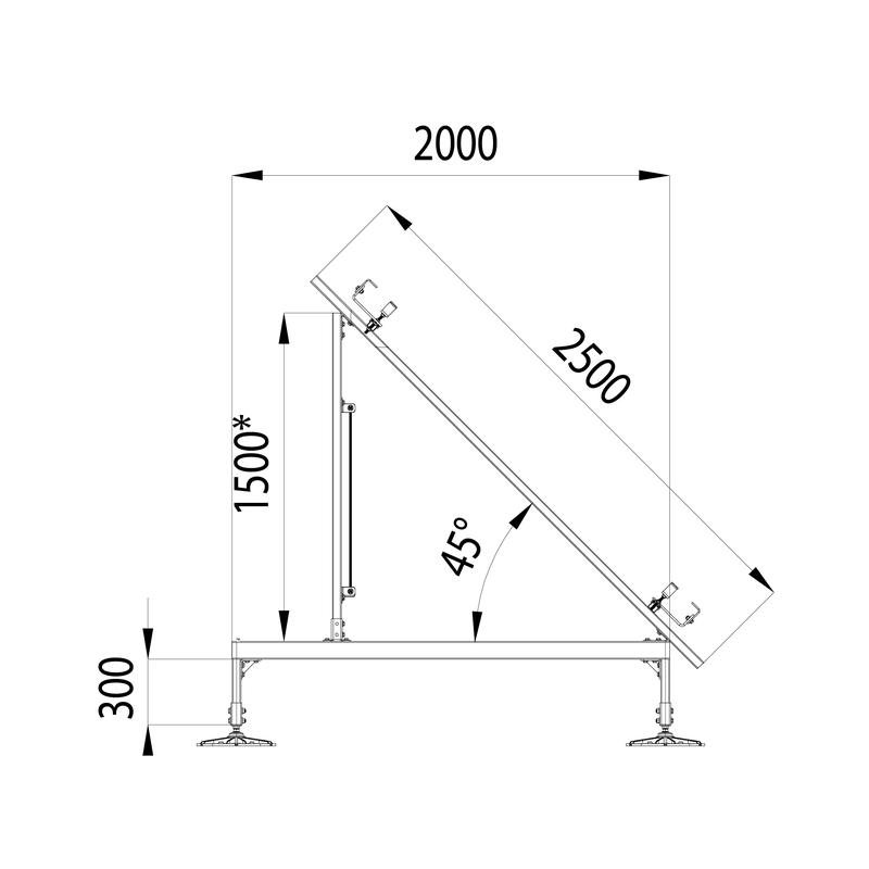  Конструкция опорная для установки нескольких солнечных панелей/коллекторов TECHNORAPTOR FOOT HD КМ TR0282 фото в каталоге от BTSprom.by