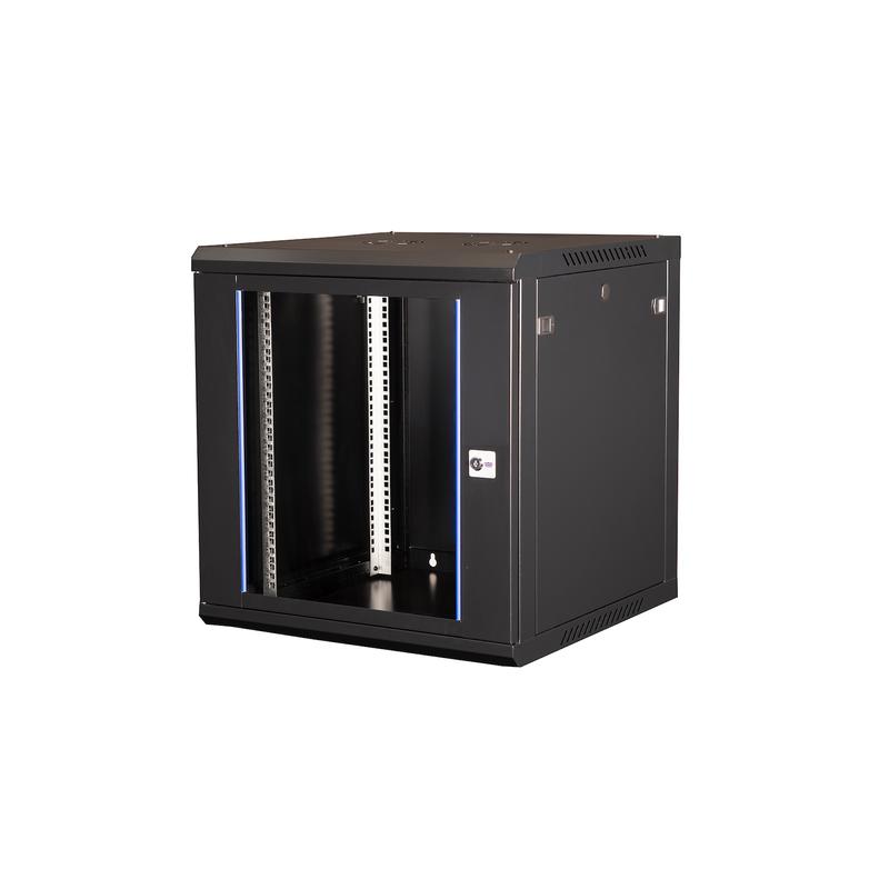 шкаф телекоммуникационный настен. 19дюйм 12u 635х600х600мм дверь стекло черн. datarex dr-633101 от BTSprom.by