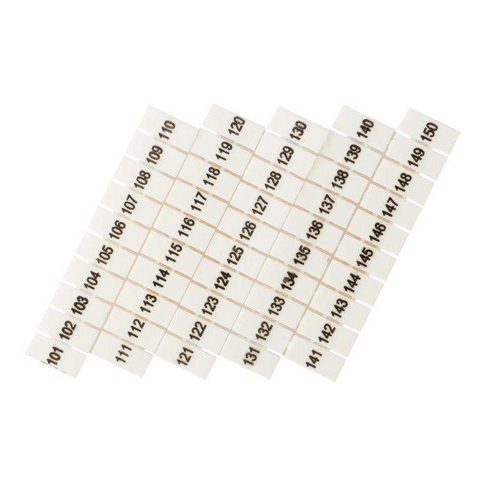 маркеры для ut/st/push-in 6 с нумерацией 100-150 (уп.100шт) ekf zb-st-6-100-150 от BTSprom.by