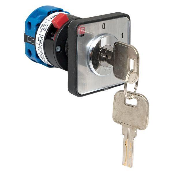  Переключатель кулачковый ПК-1-112 2п 10А "0-1" с ключом EKF pk-1-112-10 фото в каталоге от BTSprom.by