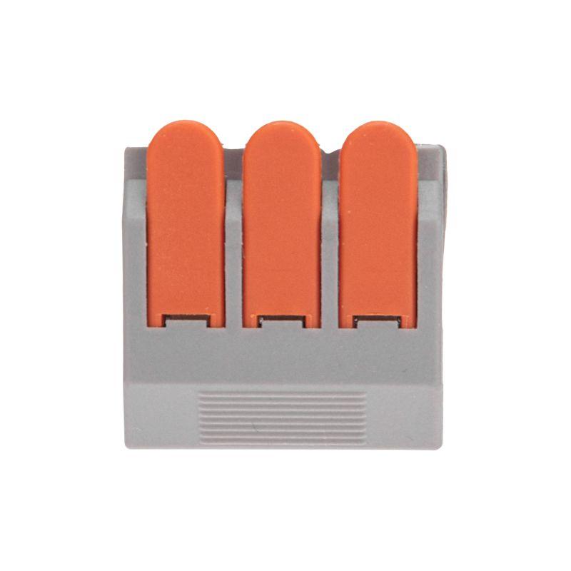  Клемма универсальная СМК 222-613/221-613 3-проводная 0.5-4/6кв.мм сер. (блист.5шт) Rexant 07-5271-5 фото в каталоге от BTSprom.by