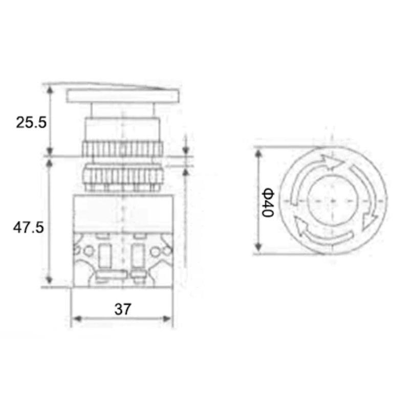  Выключатель-кнопка 10А d22 аварийная остановка красн. Rexant 36-3553 фото в каталоге от BTSprom.by