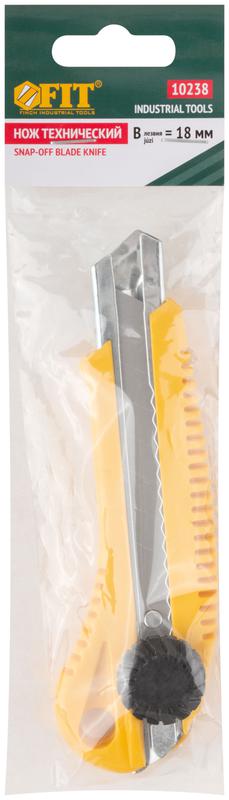  Нож технический 18мм усилен. пластик. вращ прижим FIT 10238 фото в каталоге от BTSprom.by
