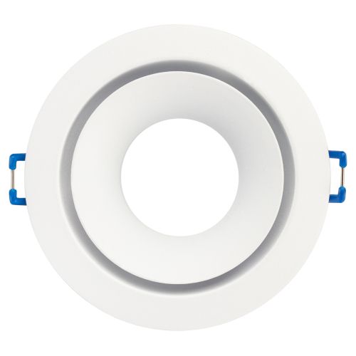  Светильник алюминиевый KL100 WH MR16 GU5.3 встраив. бел. ЭРА Б0055584 фото в каталоге от BTSprom.by