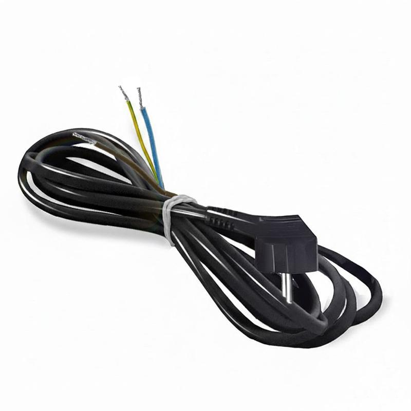 шнур сетевой с вилкой 2м с заземл. 10а пвс 3х1 черн. domtok 2780 от BTSprom.by