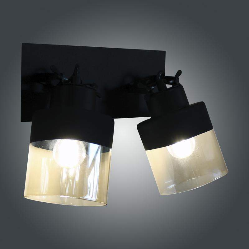 светильник "марш" 121 нпб 01-2х60-140 е27 иу потолочн. черн. муар элетех 1005404966 от BTSprom.by