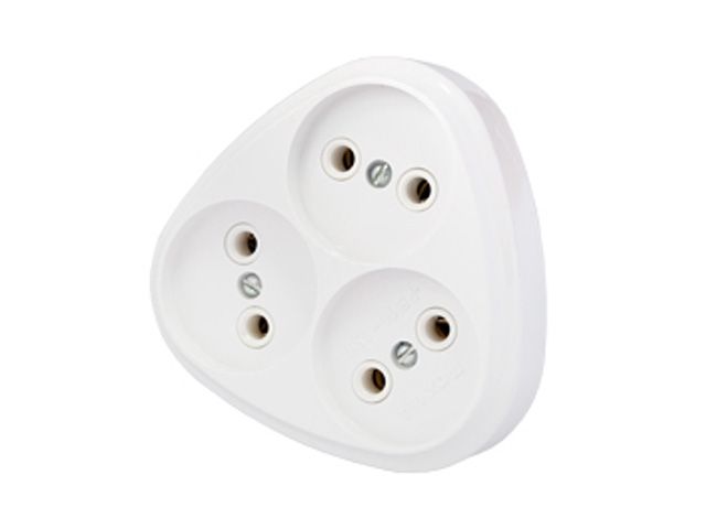 разветвитель 3-местный (б/з, 16а, 250в) bylectrica рв16-258 от BTSprom.by