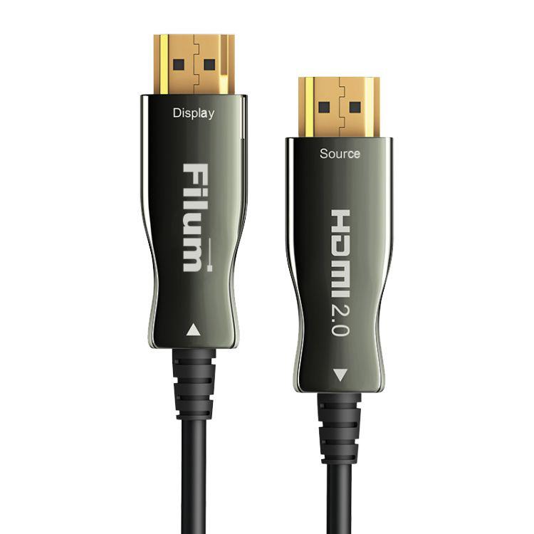 кабель активный оптический hdmi v.2.0 4k/60hz arc 19m/19m 20м черн. filum fl-aoc-hdmi2.0-20m от BTSprom.by