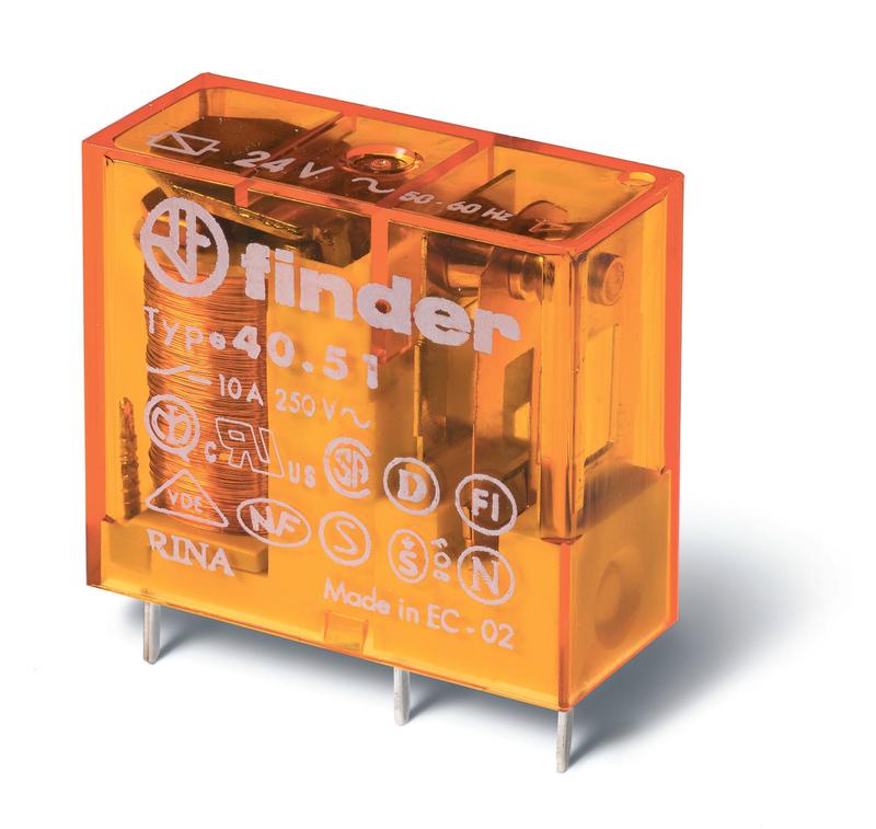 реле электромагнитное spdt u обмотки 230в ac 10а finder 405182300000 от BTSprom.by