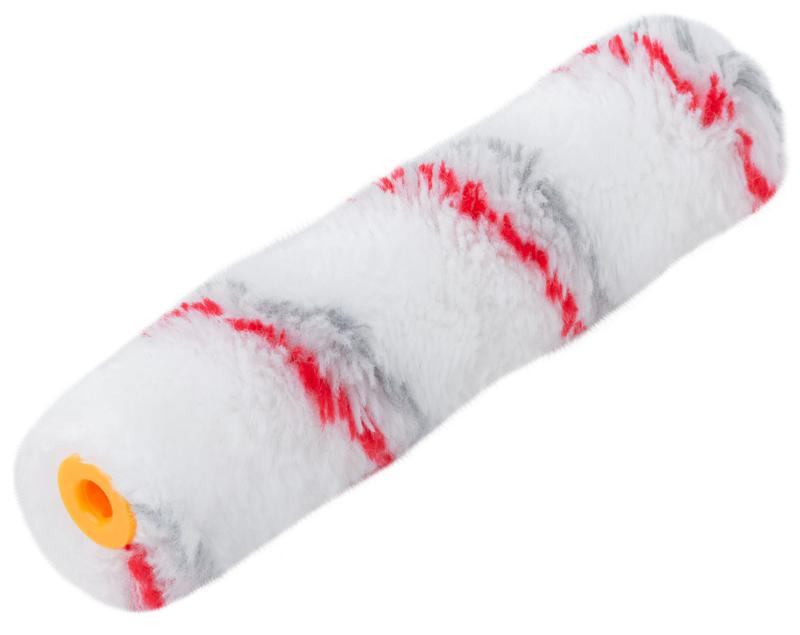  Ролик полиакрил. "мини" профи с серой и красной полосками диам. 15/35мм ворс 10мм 150мм бел. FIT 02683 фото в каталоге от BTSprom.by