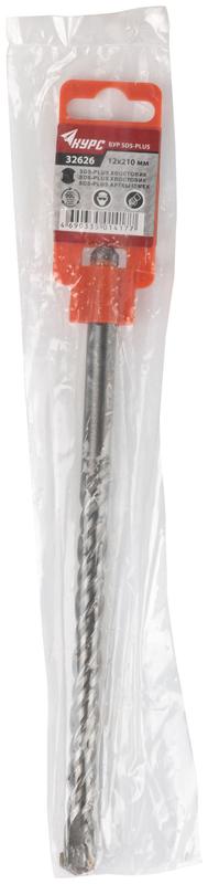  Бур по бетону SDS PLUS 12х210мм двойная резьба КУРС 32626 фото в каталоге от BTSprom.by