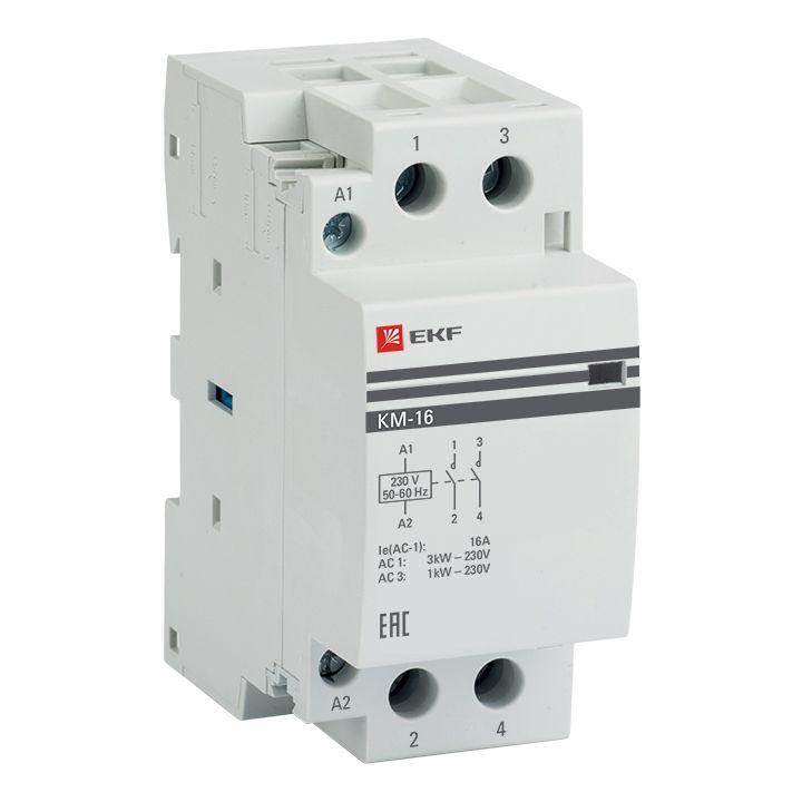 контактор модульный км 16а 2nо (2 мод.) ekf km-2-16-20 от BTSprom.by