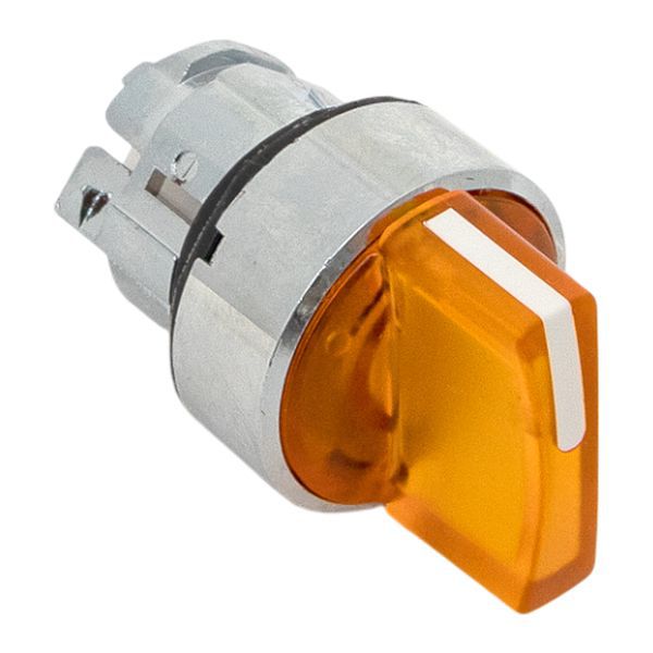  Механизм переключателя исполнительный XB4 IP65 на 2 положения с фиксацией с подсветкой с короткой ручкой желт. EKF XB4BD2FL-Y-65 фото в каталоге от BTSprom.by