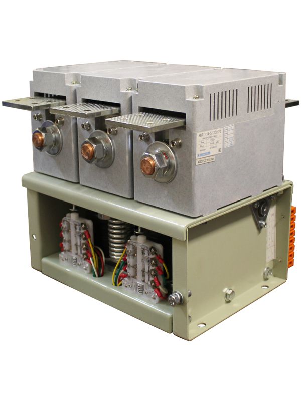 контактор вакуумный квт-1.14-5/1250-3 у3 3п кат. 220в 4но+3нз ip00 без реле электротехник et006380 от BTSprom.by