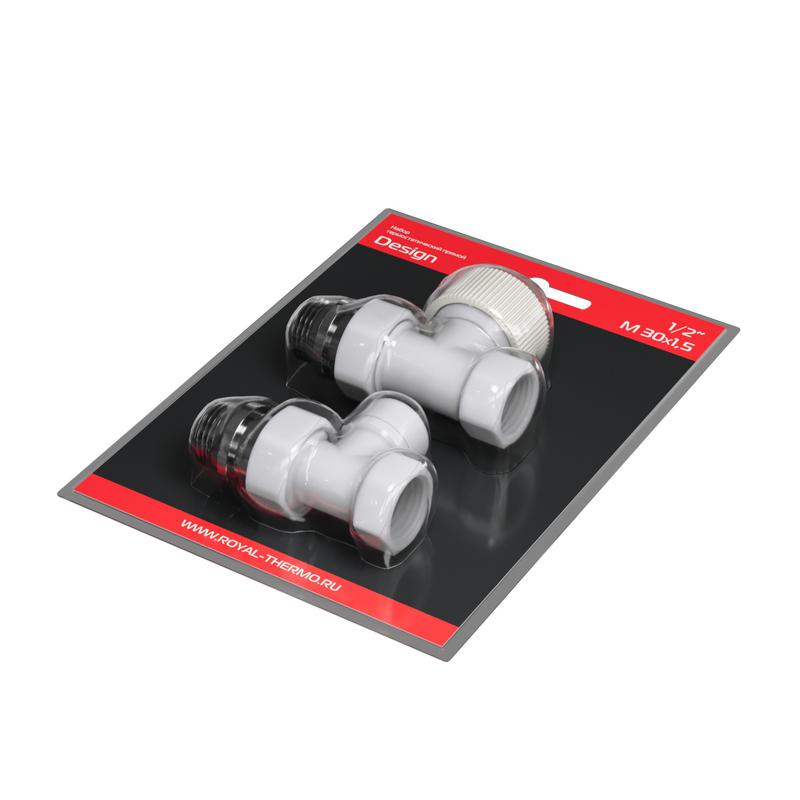  Набор термостатический прямой Design 1/2дюйм М30х1.5 бел. Royal Thermo НС-1640376 фото в каталоге от BTSprom.by