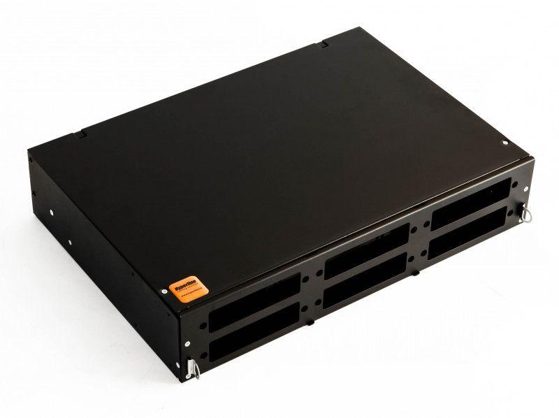 бокс оптический fo-19v-2u-6xslt-w130h30-48un-bk универс. 19дюйм выдвижн. с полкой от 8 до 48 портов (sc duplex lc st fc) со сплайс пласт. без пигтейлов и прох. адапт. 2u черн. hyperline 401219 от BTSprom.by