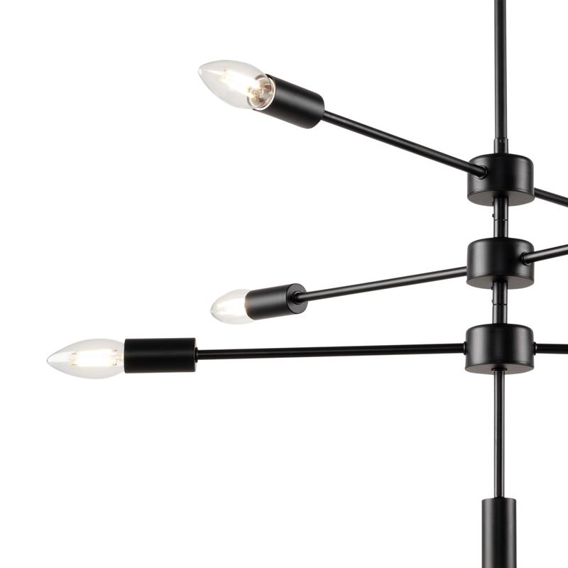  Светильник Firefly 60Вт E14х7 IP20 подвесной Freya FR5338PL-07B фото в каталоге от BTSprom.by