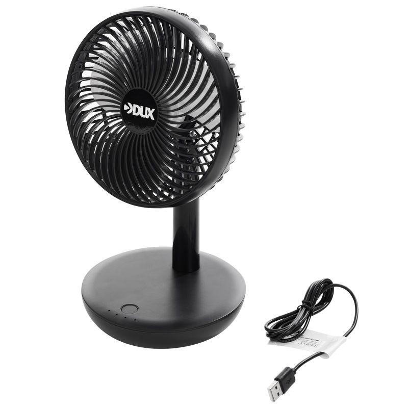  Вентилятор настольный 6Вт USB черн. DUX 60-0215 фото в каталоге от BTSprom.by
