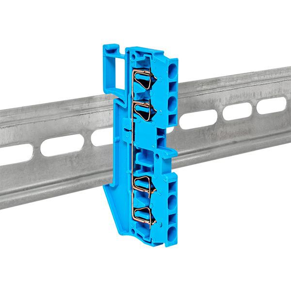  Колодка клеммная ST-2.5 28А 4 вывода пружинная син. PROxima EKF plc-jxb-st-2.5-4-blue фото в каталоге от BTSprom.by