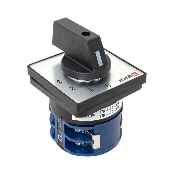  Переключатель кулачковый ПК-1-101 1п 32А "0-1-2-3" EKF pk-1-101-32 фото в каталоге от BTSprom.by