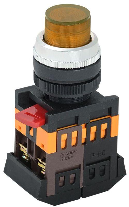 кнопка ablfp-22 d22мм 1з+1р 240в неон желт. iek bbt20-ablfp-k05 от BTSprom.by