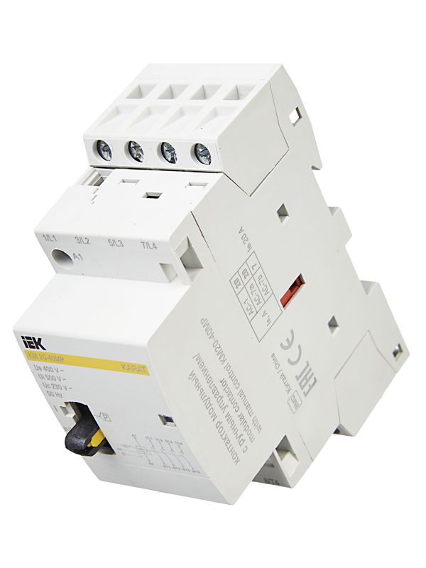  Контактор модульный КМ20-40МР AC с ручным управ. KARAT IEK MKK12-20-40 фото в каталоге от BTSprom.by