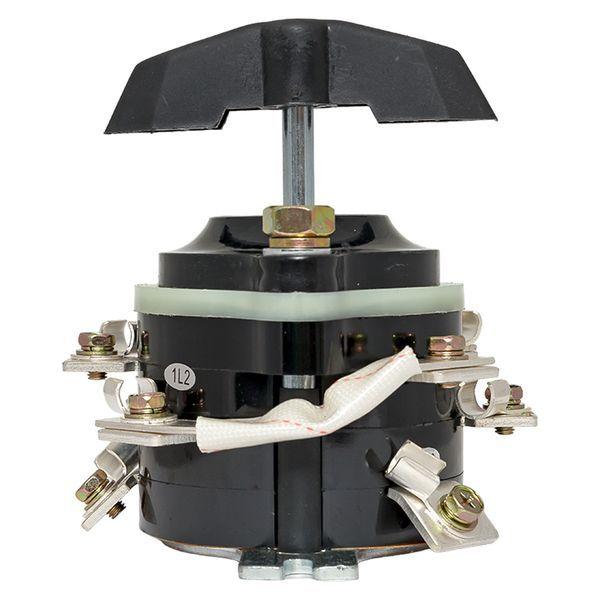  Переключатель пакетный реверсивный 1-кл. 100А IP00 ПП 3-100/Р М3 исп.3 черн. EKF pp-3-100-3r фото в каталоге от BTSprom.by