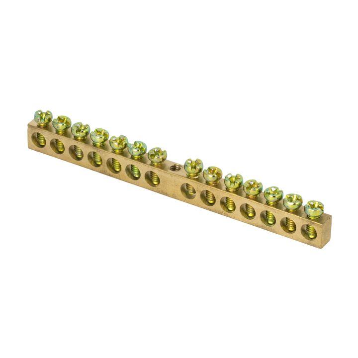 шина pen "ноль-земля" 8х12 14 отвер. латунь крепеж по центру розн. стикер proxima ekf sn0-125-14-c-r от BTSprom.by шина pen "ноль-земля" 8х12 14 отвер. латунь крепеж по центру розн. стикер proxima ekf sn0-125-14-c-r от BTSprom.by